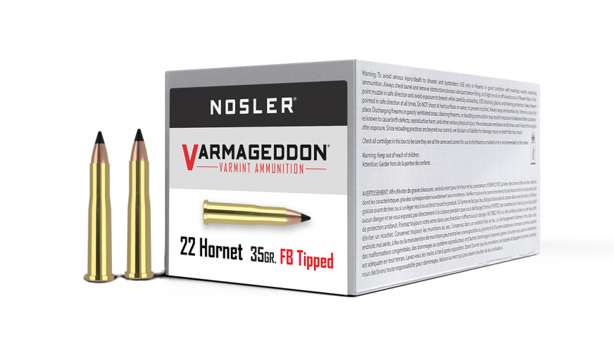 22 HORNET 35GR TIPPED VARMAGEDDON AMMUNITION